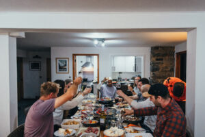 Ultimate base for riding North Wales - Hayloft Barn sociable dining table