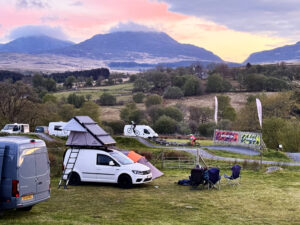 Ride Eryri from the Ranch, campsite and exclusive jumps line view
